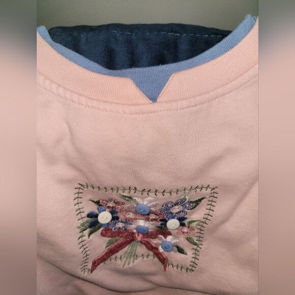 Vintage floral button sweater - Picture 8 of 16